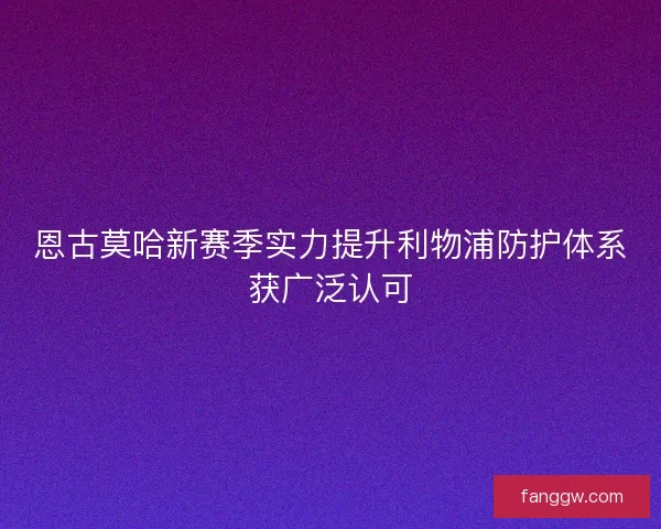 恩古莫哈新赛季实力提升利物浦防护体系获广泛认可 恩古莫哈新赛季实力提升利物浦防护体系获广泛认可